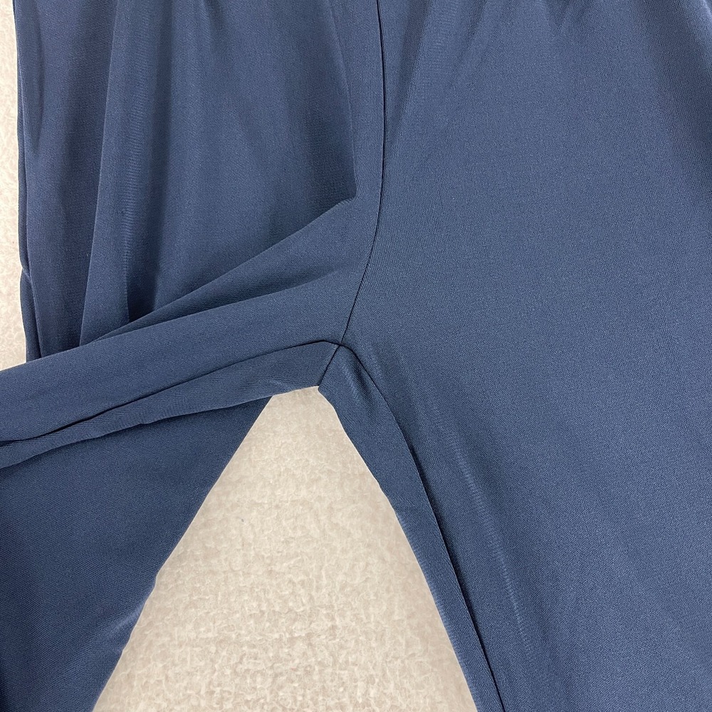 Lacoste Blue Straight Leg Pants Womens Mid-Rise Made in France Zip Up Size 6 - Picture 6 of 16